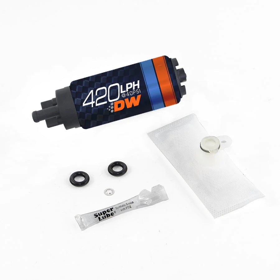 Bomba de Combustible DeatschWerks DW420 420 lph Genesis Coupe 2.0T/3.8 V6 09-12, Genesis 3.8/4.6/5.0 09-14, Kia Forte - Imagen 2