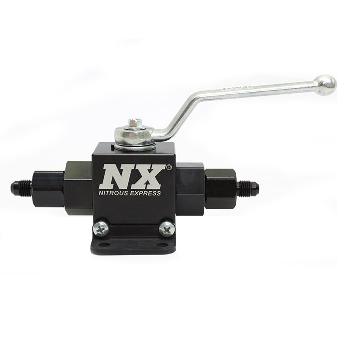 Válvula de Bola Ligera de Aluminio Billet 1/2 Inch I.D. Con Racores 4AN Nitrous Express NX-15159-4