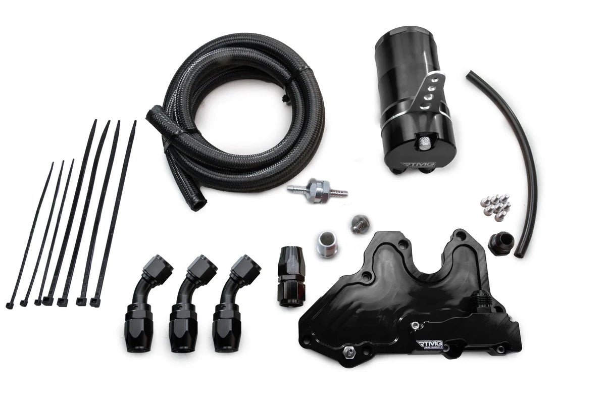 RTMG Performance Catch Can AN10 para 1.8/2.0 TSI EA888.3 Grande Negro