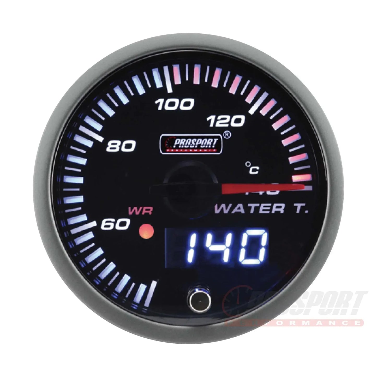 Prosport JDM Series 52mm - Medidor Temp. Agua con Sensor Impermeable
