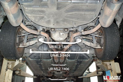 Barra Media Inferior 1406 Ultra Racing para Jaguar S-Type 3.0 V6 99-08