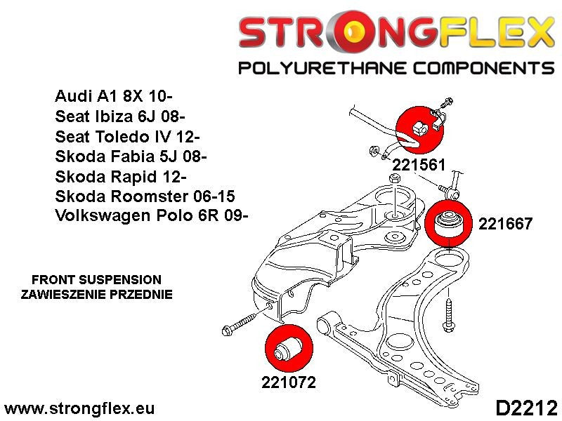 221072A: Silentblock Delantero Brazo Suspensión Del. 30mm SPORT - Imagen 7