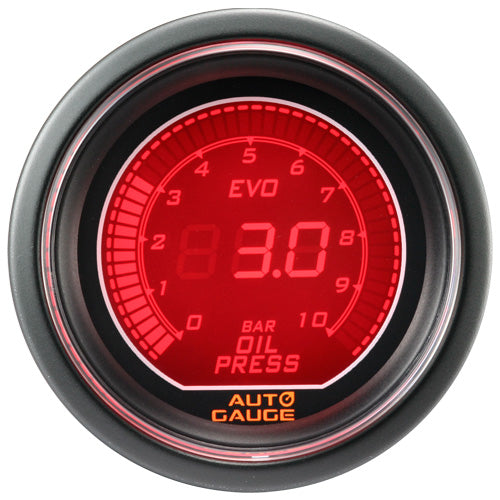 Auto Gauge 52mm - Manómetro Digital de Presión de Aceite con Sensor Eléctrico - Imagen 2
