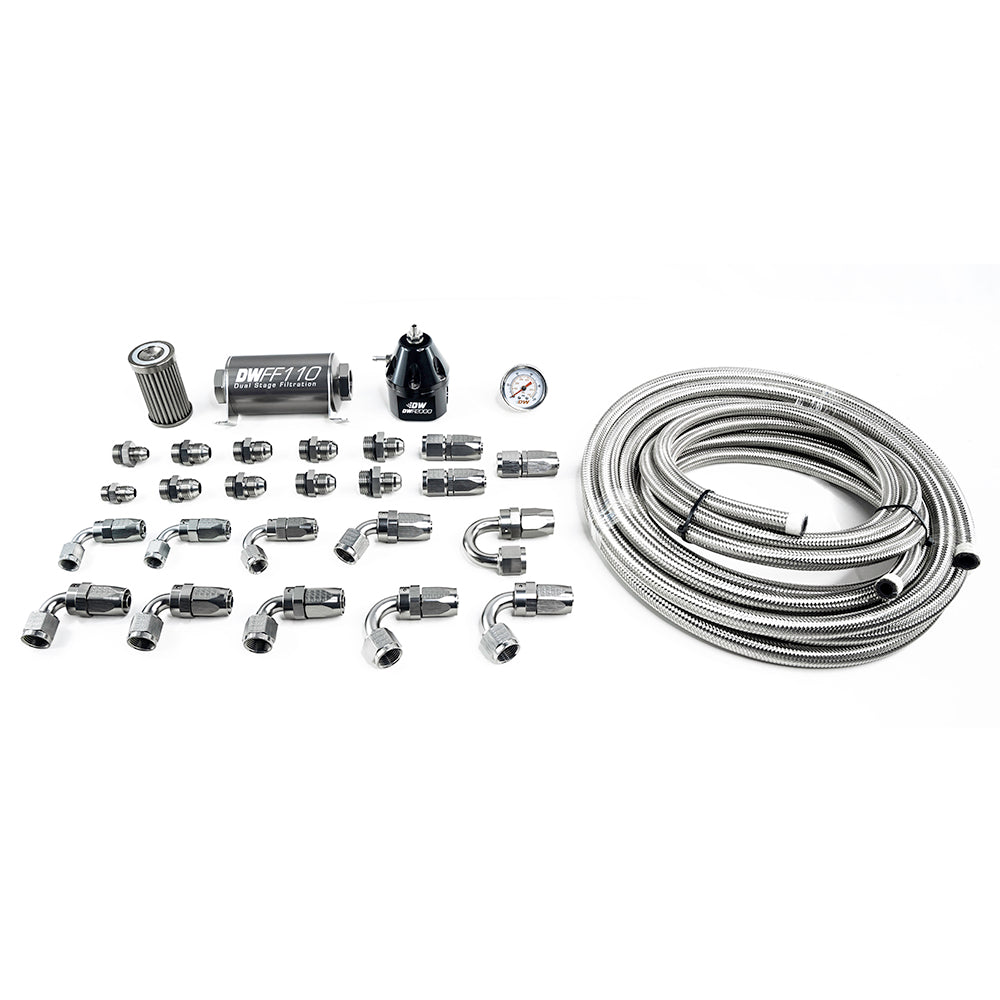 Módulo Bomba Combustible Serie X2 DeatschWerks con Dual DW400s AN10 CPE para Ford Mustang 2011-19