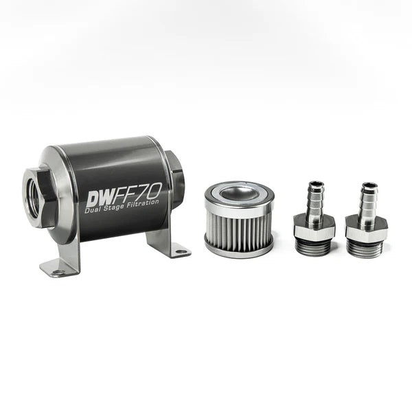 Kit De Filtro De Combustible En Línea DeatschWerks 3/8IN 10 Micras 70mm