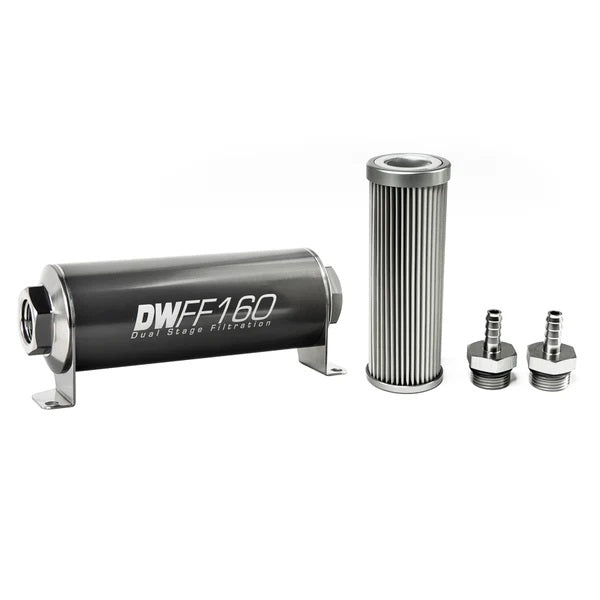 Deatschwerks Kit Filtro Combustible En Línea 5/16IN 10 Micras 160mm