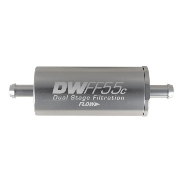 Kit De Filtro De Combustible En Línea DeatschWerks, Racor De Púas 5/16", 5 Micras, 55mm