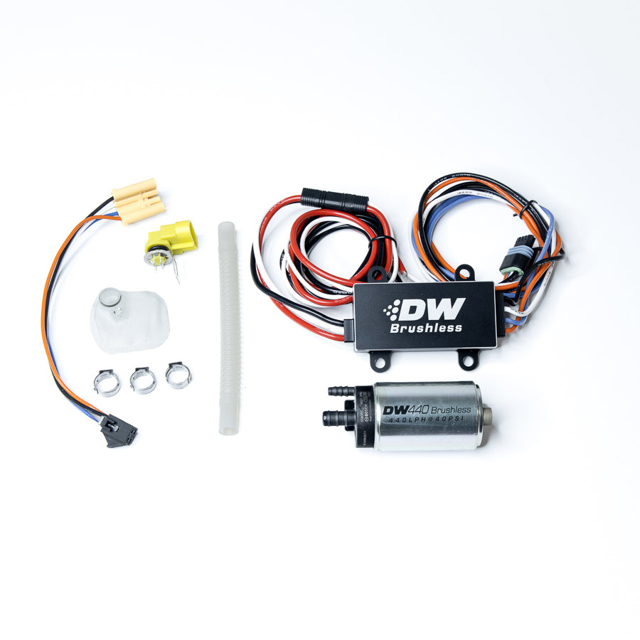 Bomba de Combustible DeatschWerks DW440 415 lph + Controlador Mazda RX-8 04-08 y Nissan 370Z (Z34) 09+