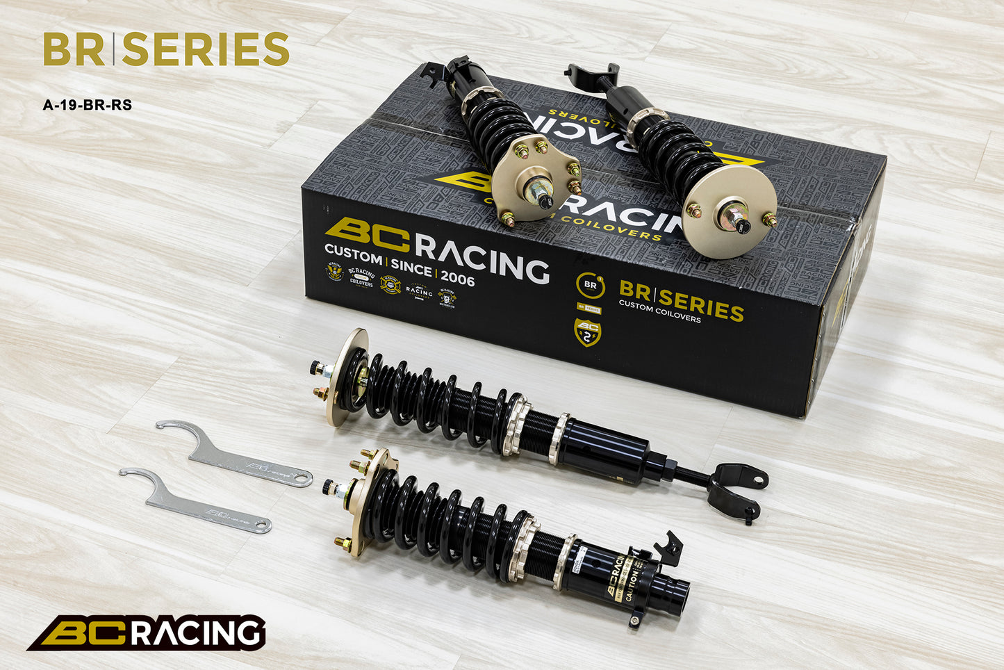 Suspensión de Muelles Helicoidales BC Racing BR RS Honda Prelude BB1/BB2 1992-2001 - Imagen 4