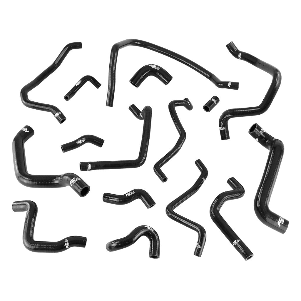 Kit Manguitos Refrigerante Silicona FMIC.EU Renault Megane RS 225 2004-2008 - Negro - Imagen 2
