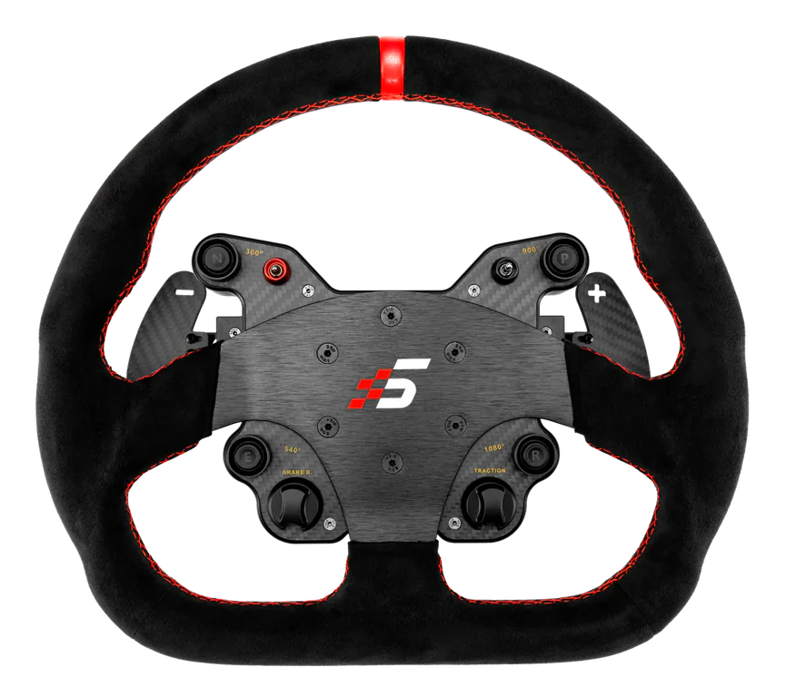 Volante GT1 330mm Tipo D de Ante, Levas SIMAGIC, Simracing