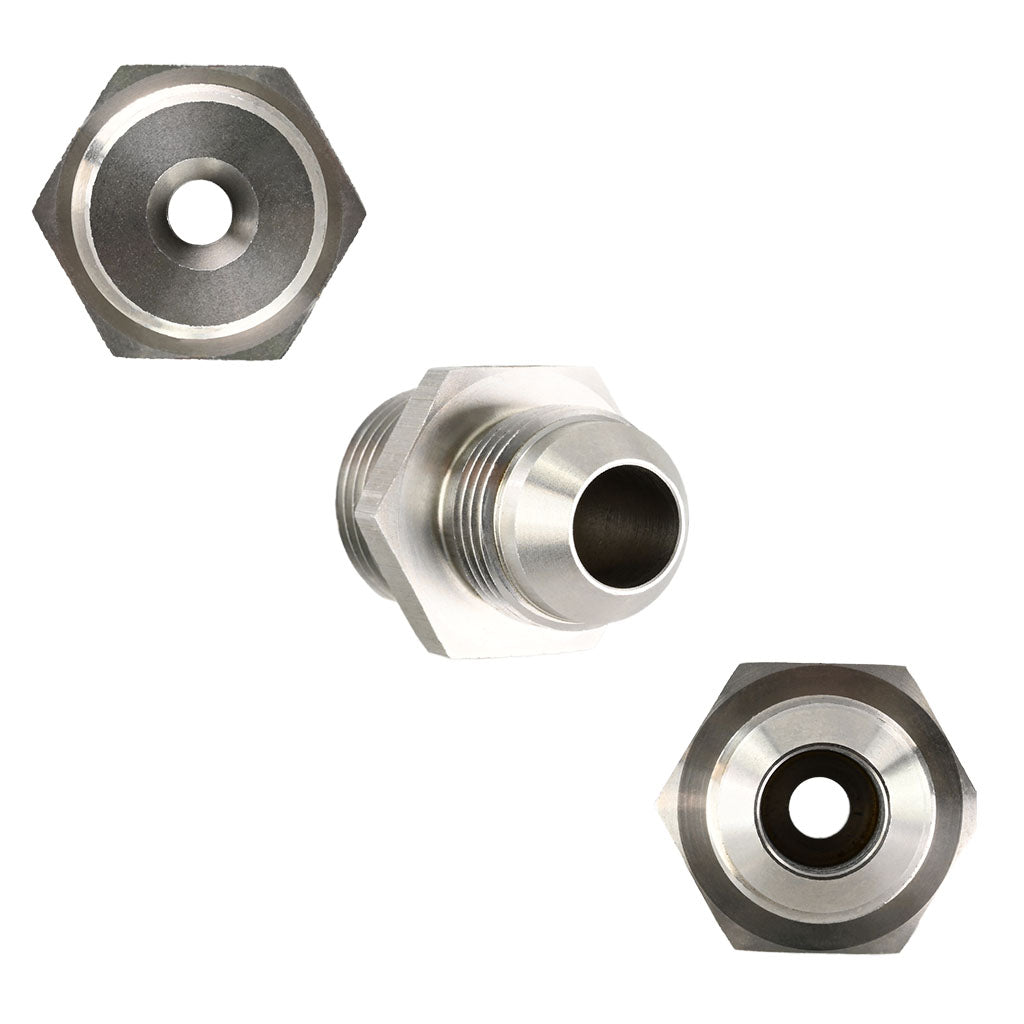 Racor AN-8 Abocardado JIC a Manguera Recta 1/2", Acero - Imagen 3