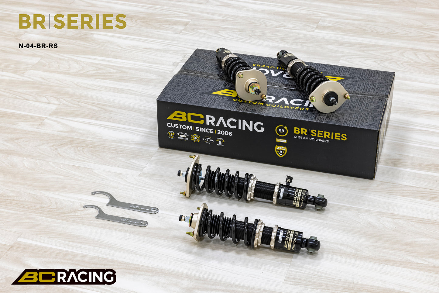 Suspensión de Muelles Helicoidales BC Racing N-04-BR-RS para Mazda Miata / MX5 NA8C/NB8C 1989-2005 - Imagen 3