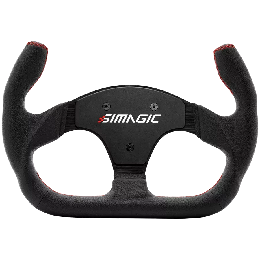 Volante de Carreras Profesional en Cuero en Forma de C 325mm SIMAGIC Simracing