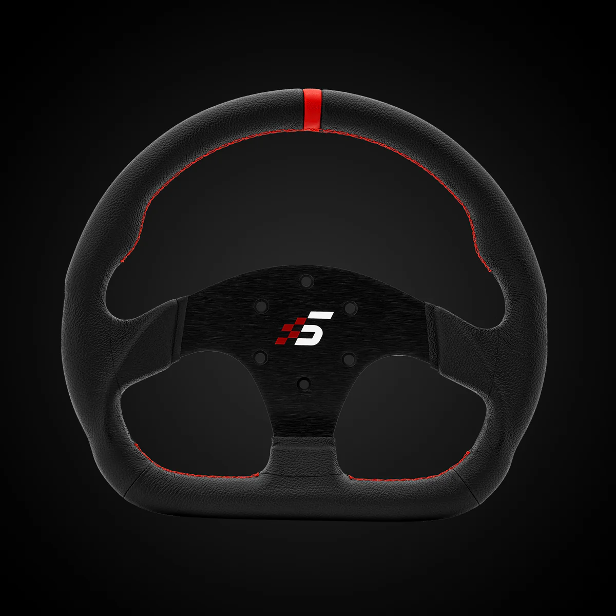 Volante Deportivo Profesional de Cuero en Forma de D 325mm SIMAGIC Simracing - Imagen 2