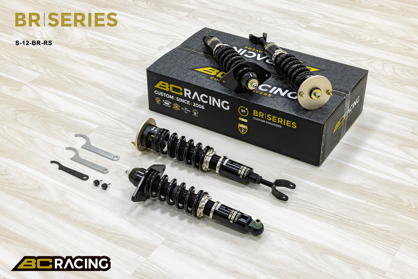Suspensión de Muelles Helicoidales BC Racing S-12-BR-RS para Audi A6 AWD C5 1997-2004 - Imagen 3