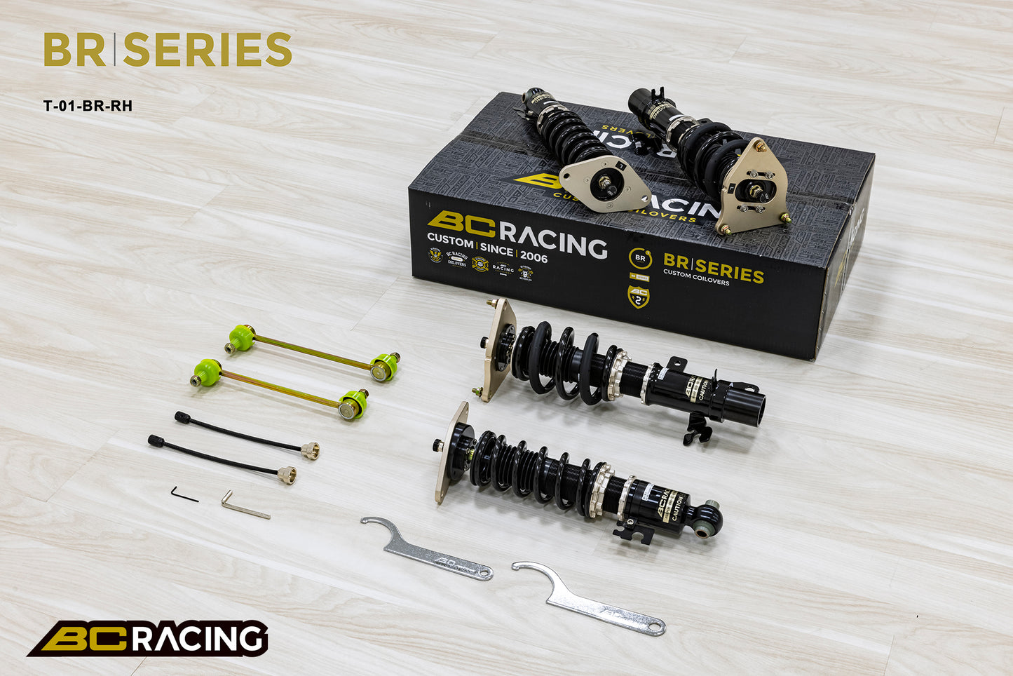 Suspensión de Muelles Helicoidales BC Racing BR para Mini Cooper RE16/RE32/R53 02-06 - Imagen 3