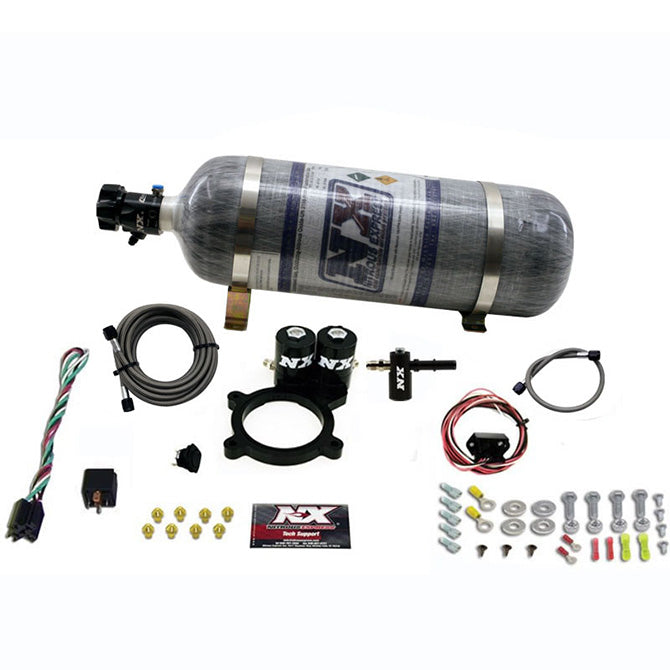 Sistema de Placa de Nitroso con Botella Carbono 12Lb GM 5.3L Truck 2014+ Nitrous Express NX 20936-12