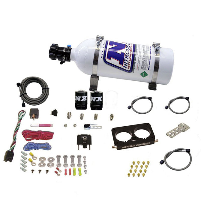 Sistema Nitroso 4 Válvulas, Mariposa OEM, Botella 5Lb, Ford Nitrous Express NX 20950D-05