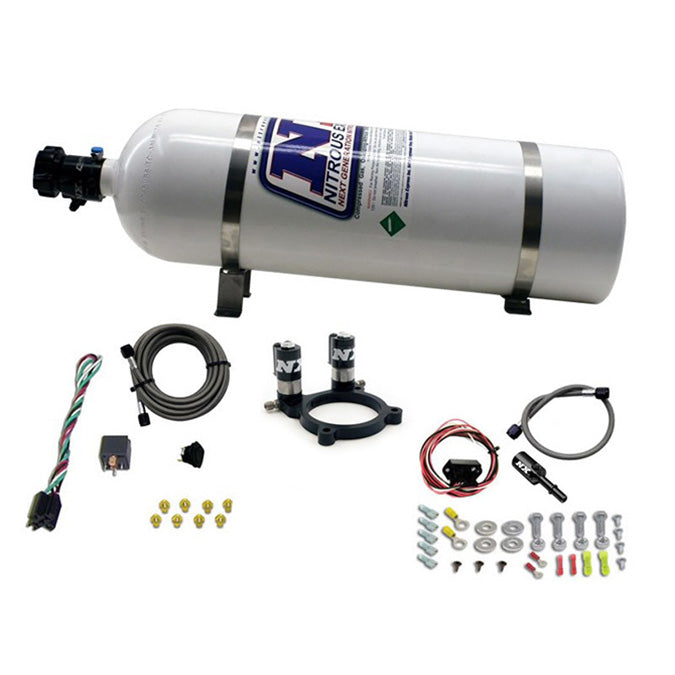 Sistema de Placa de Nitroso con Botella 15Lb Ford Mustang V6 3.5L/3.7L Nitrous Express NX 20952-15