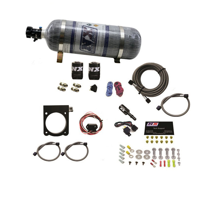 Sistema Plate con Botella Carbone 12Lb (50-200Hp) Dodge V6 3.6L Nitrous Express NX 20971-12
