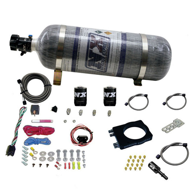 Sistema Hemi Plate 90mm (50-400Hp) con Botella 12Lb Nitrous Express NX 20990-12