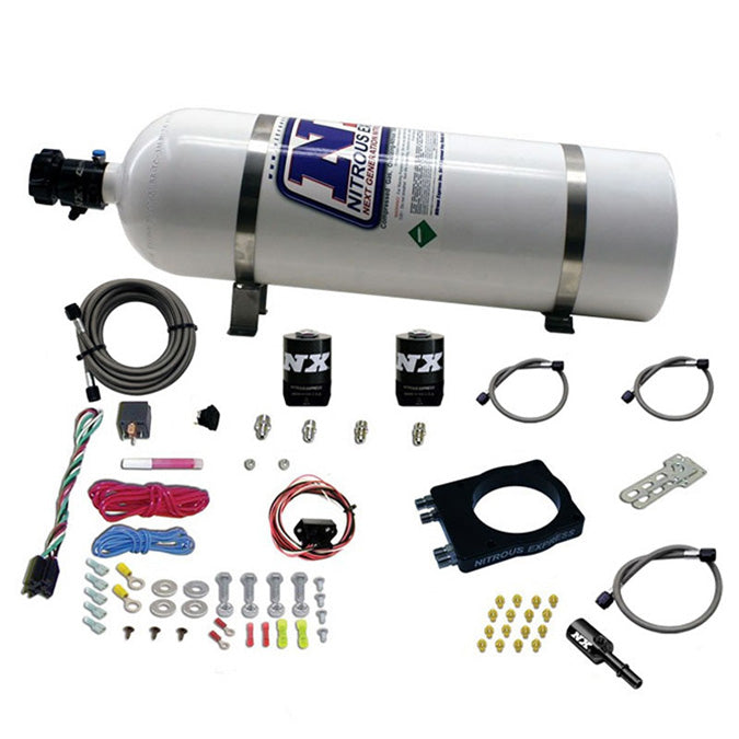 Sistema Hemi Plate 90mm (50-400Hp) con Botella 15Lb Nitrous Express NX 20990-15