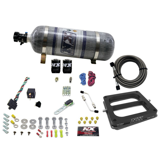Sistema Nitroso NX 30075-12 Etapa 6 Alcohol 50-300Hp con Botella Carbono 12Lb