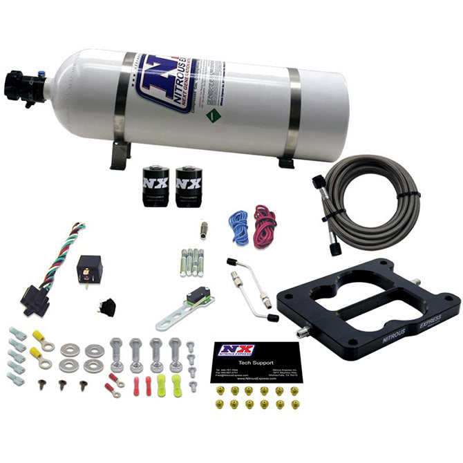 Sistema Nitroso Q-Jet 50-300Hp, Botella 15Lb Nitrous Express NX 30080-15