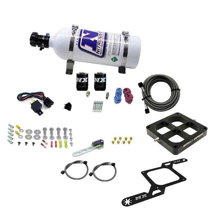 Sistema de Placa Billet Crossbar Nitrous Express NX 63570-05 1 Etapa 100-500Hp con Botella 5Lb