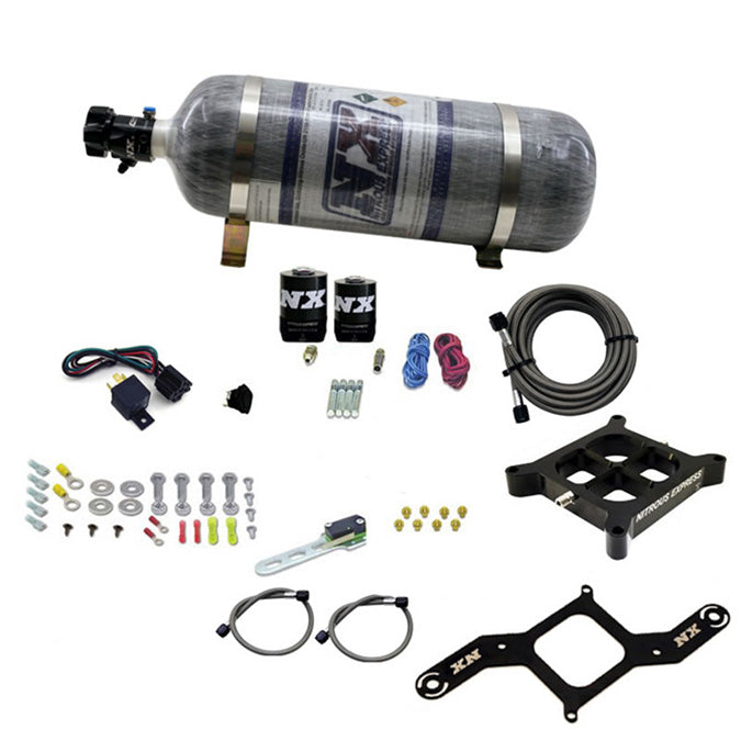 Sistema de Barra Transversal Billet 4150 250-750Hp con Botella Carbono 12Lb Nitrous Express NX 63840-12