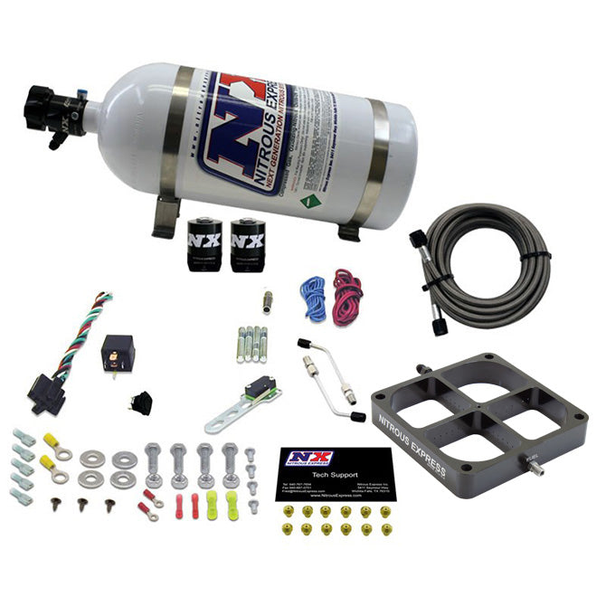 Sistema de Placa Billet Crossbar Nitrous Express NX 63980-10, 1 Etapa, 100-500Hp, Botella 10Lb