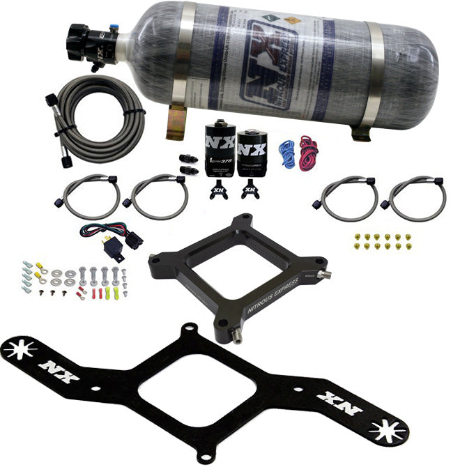 Placa Assassin 4150 Gasolina RNC 250-750Hp con Botella Carbono 12Lb Nitrous Express NX 67140-12