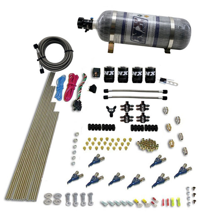 Sistema Nitroso Directo 8 Cil. Gasolina EFI (200-500Hp) 12LB Nitrous Express NX 80001EFI-12