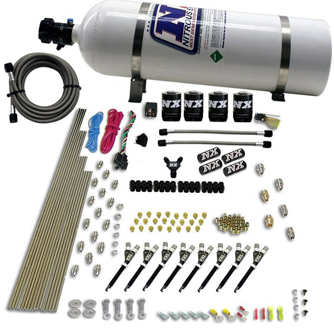 Kit Nitroso Nitrous Express NX 80019-15, 8 Cilindros, 4 Solenoides
