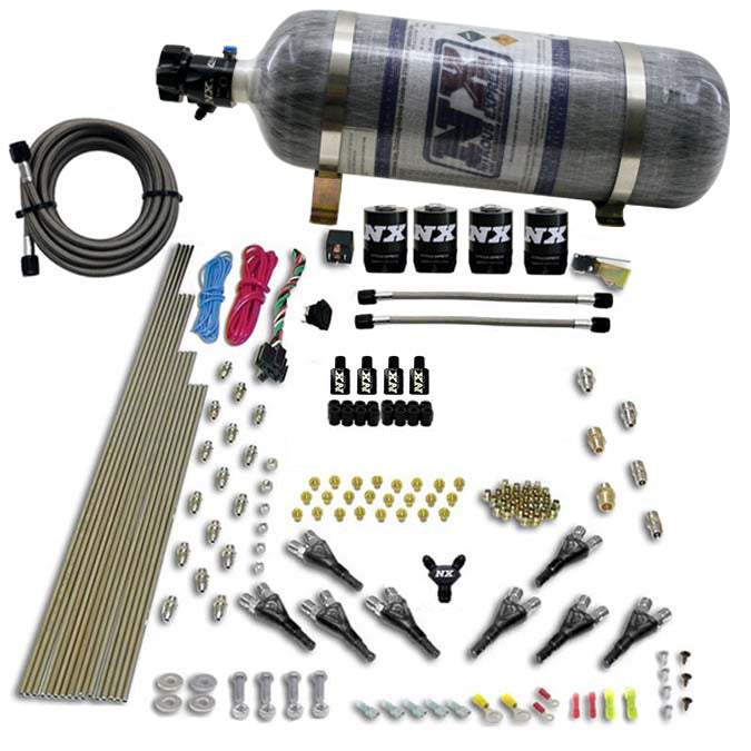 Kit Nitroso NX 90006-12 8 Cilindros "Shark" 4 Solenoides (200-500Hp)