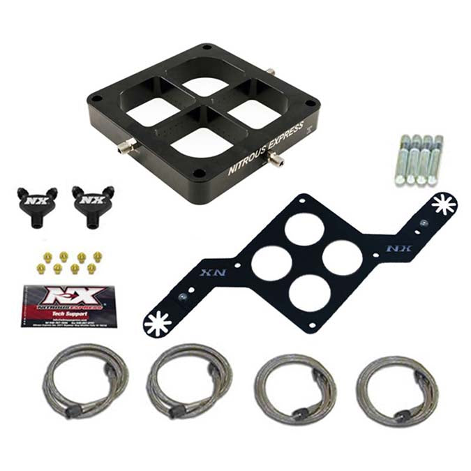 Placa Billet Crossbar Doble Etapa Conversión Brida 4500 Nitroso NX NX618 100-500Hp