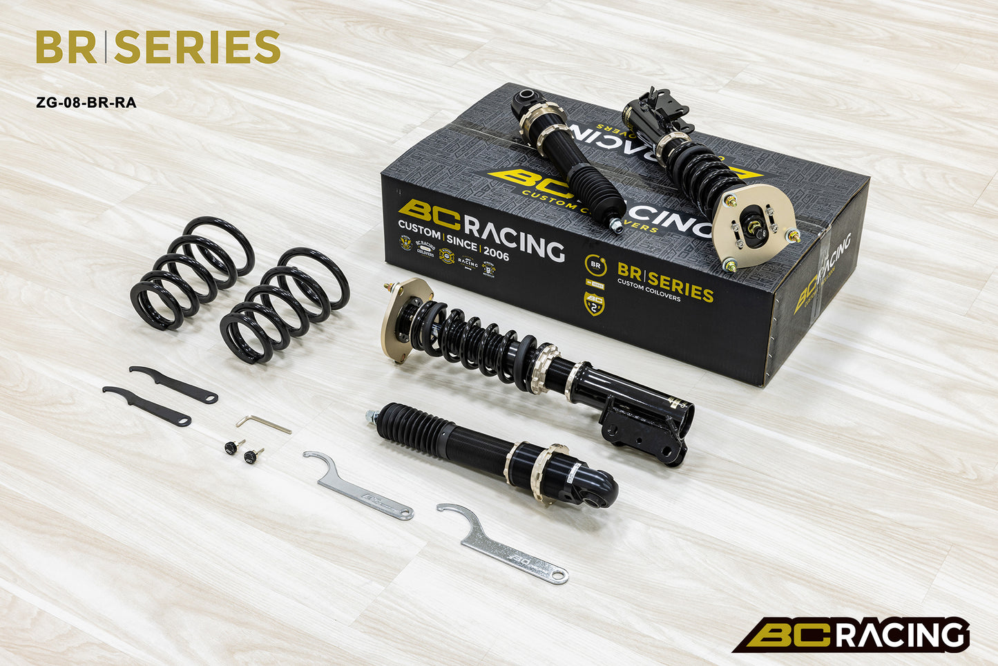 Suspensión de Muelles Helicoidales BC Racing ZG-08-BR-RA para Volvo S60-V70 AWD P2 2001-2007 - Imagen 3