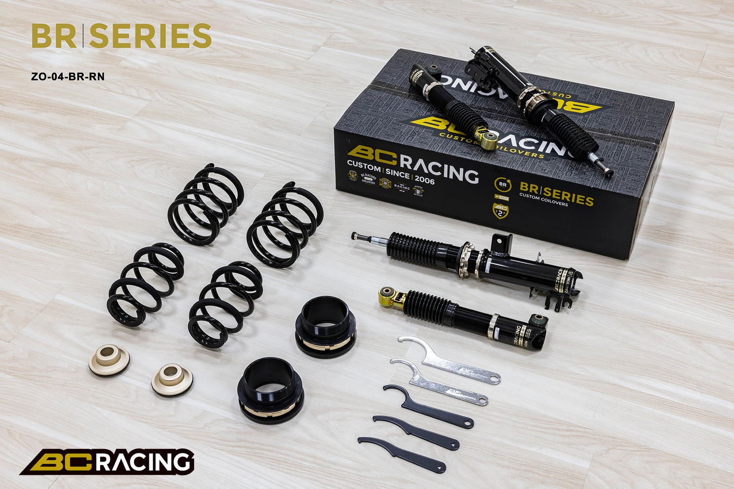 Suspensión de Muelles Helicoidales BC Racing ZO-04-BR-RN para Fiat 500 2007+ (Euro) - Imagen 3