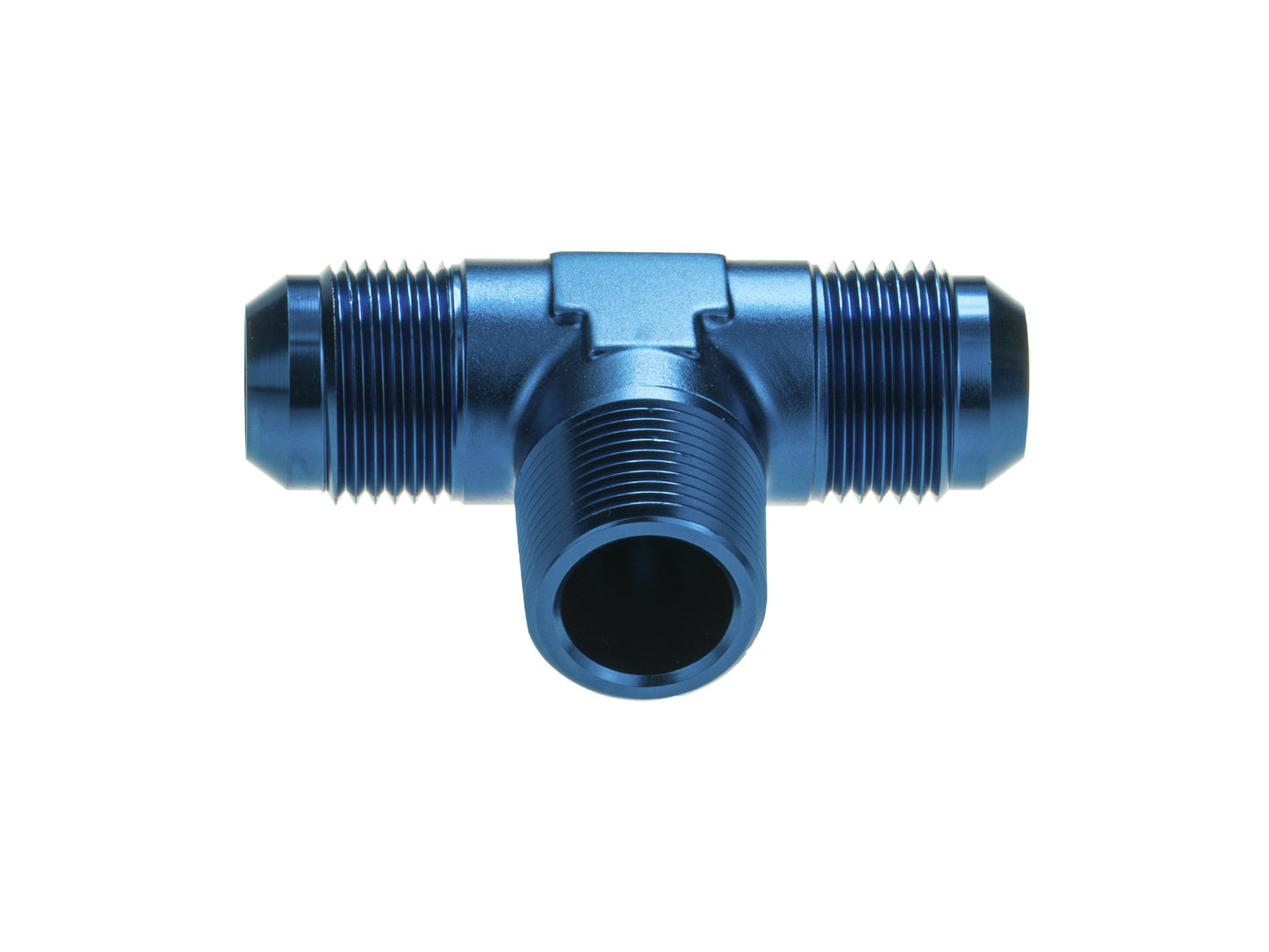 Adaptador de Combustible en T 3/4 NPT a AN12 JIC Abocardado Azul - Imagen 4