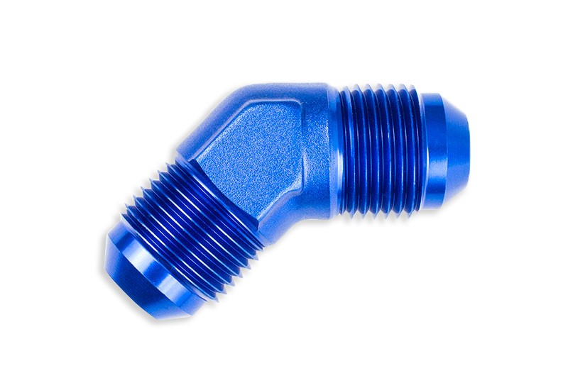 Adaptador AN6 45º Macho-Macho, Racor de Manguera Azul - Imagen 4