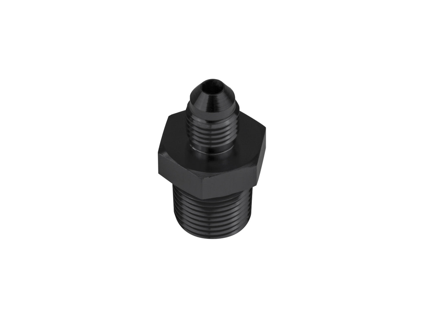 Adaptador Racor Abocardado JIC AN8 a NPT 3/4 Recto Negro - Imagen 3