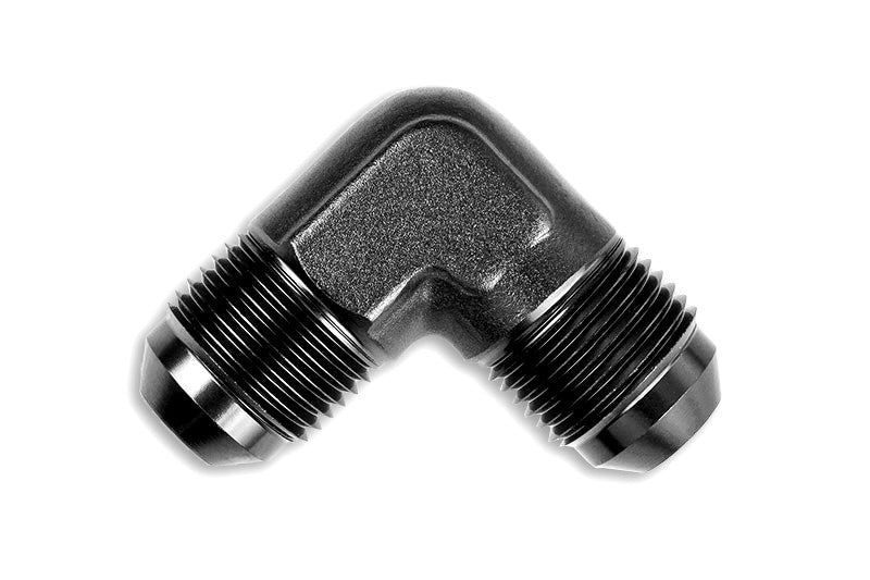 Adaptador AN8 90º Macho-Macho, Racor de Manguera Negro - Imagen 4