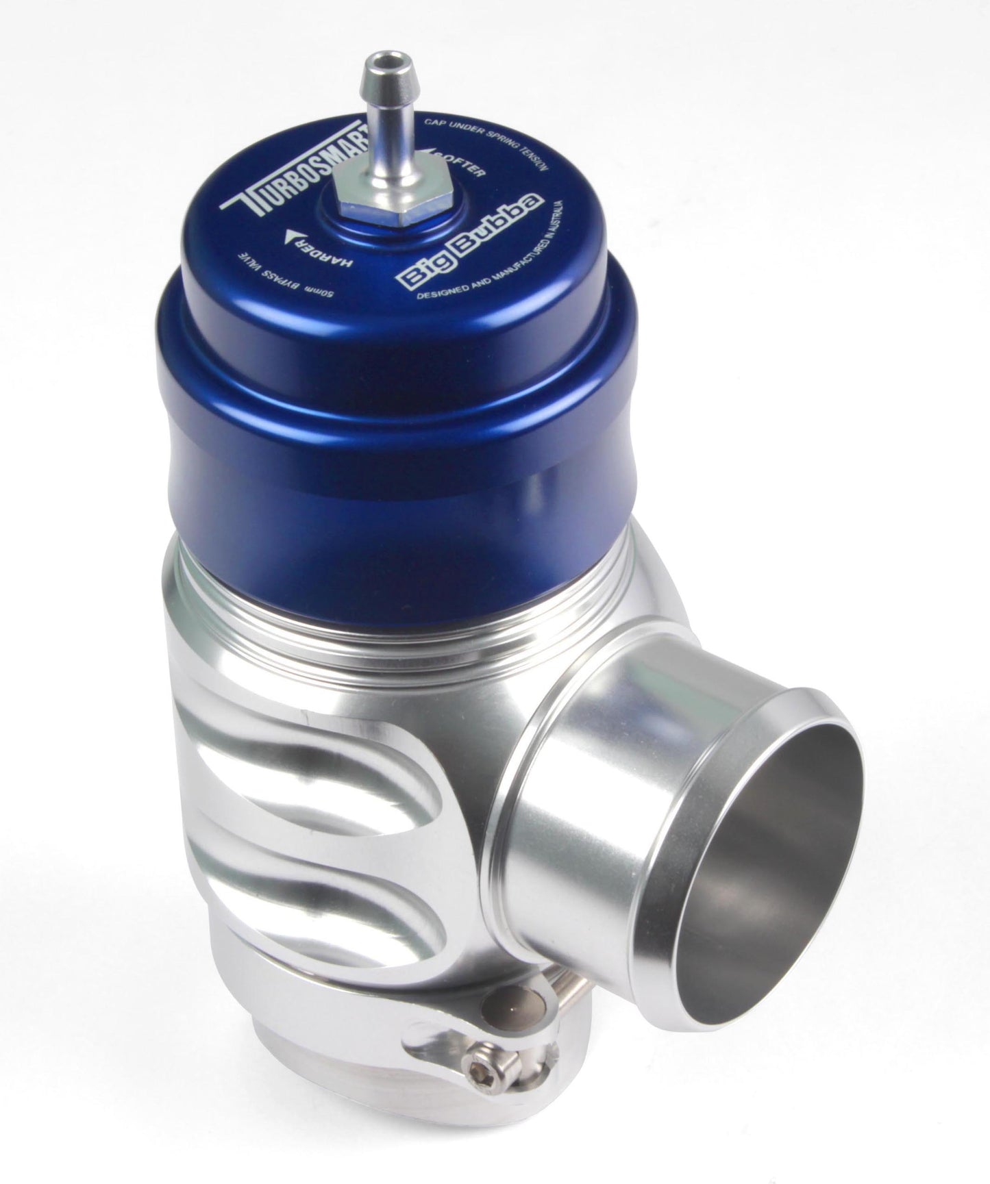 Válvula Blow Off Turbosmart Big Bubba Recirculante - Azul/Plata