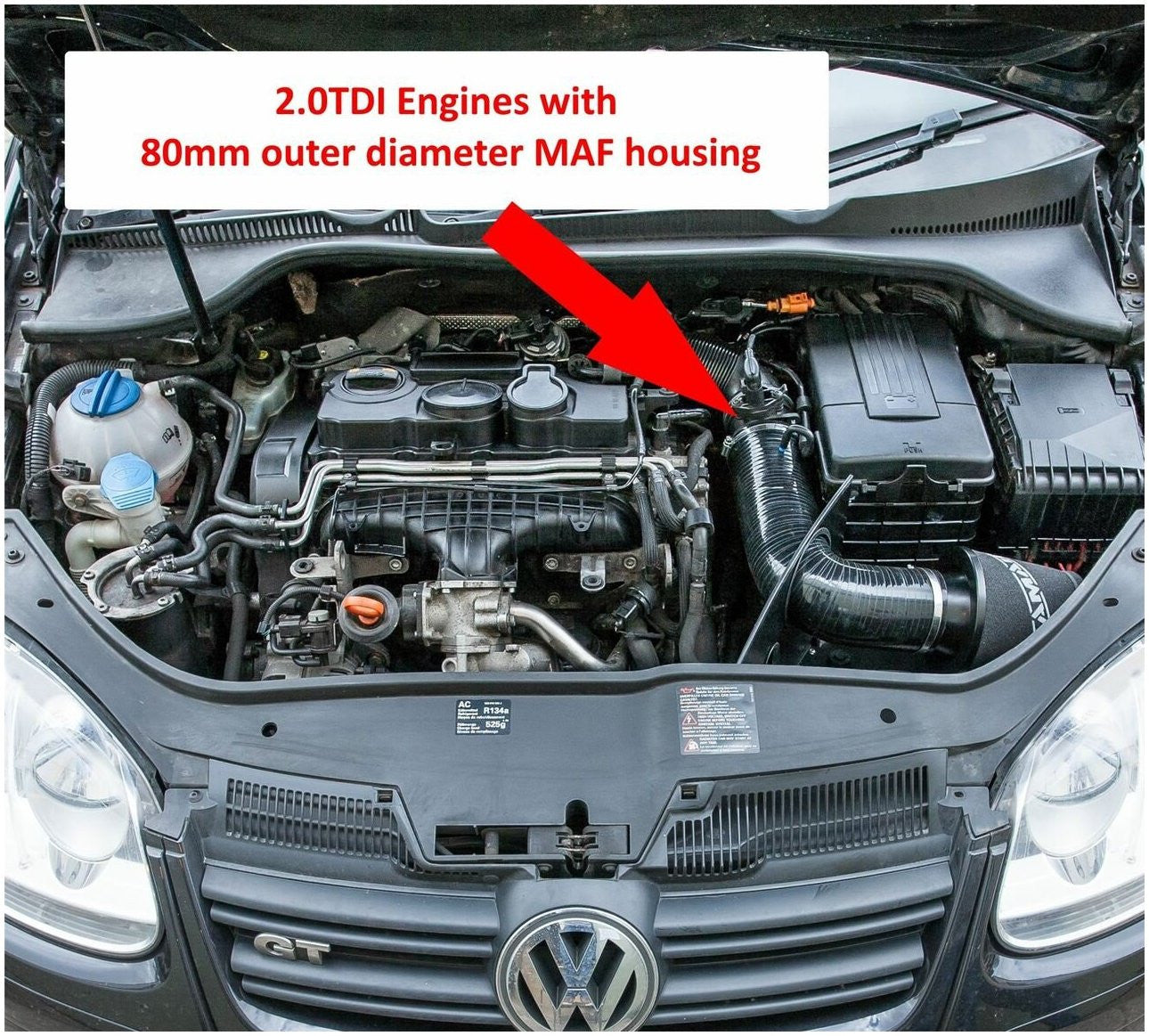 Kit Admisión Directa Ramair JSK-120-BK Audi A3 1.6 1.9 2.0 TDI - Imagen 7