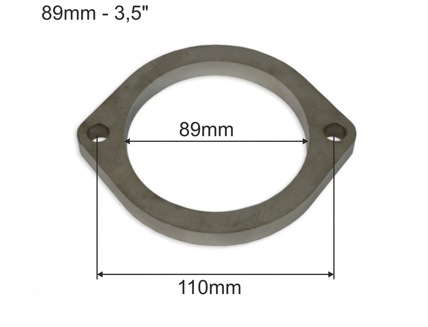 Brida de Escape Acero Inox SS304 3,5'' 2 Tornillos - Imagen 3
