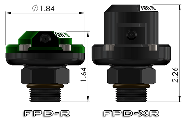 Amortiguador de Pulsaciones FPD-XR 3/8NPT Montaje Directo Radium Engineering - Imagen 2