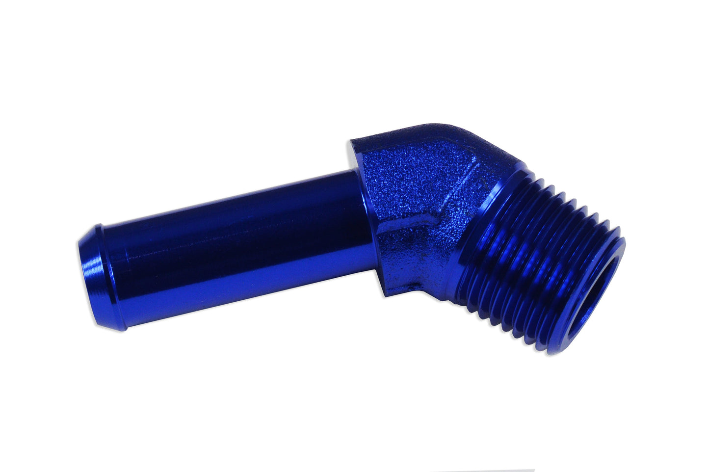 Racor 45º 1/4 NPT a Niple 3/8" Azul - Imagen 4