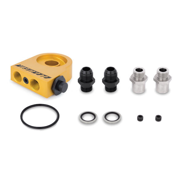 Mishimoto MMOC-UHT Kit Radiador de Aceite Termostático Universal 25 Filas Plata - Imagen 3