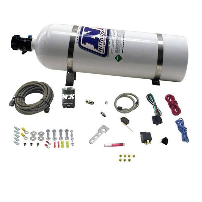 Kit Nitroso Diesel Stacker 3 Nitrous Express NXD12001 con Solenoide y Botella 15Lb (6.8 kg)